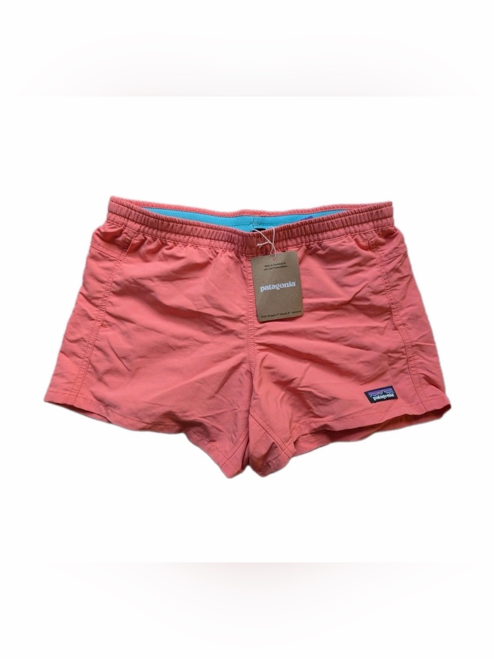 PATAGONIA Baggies Shorts 4 in Unlined Kids Size XL (14) Coral NWT